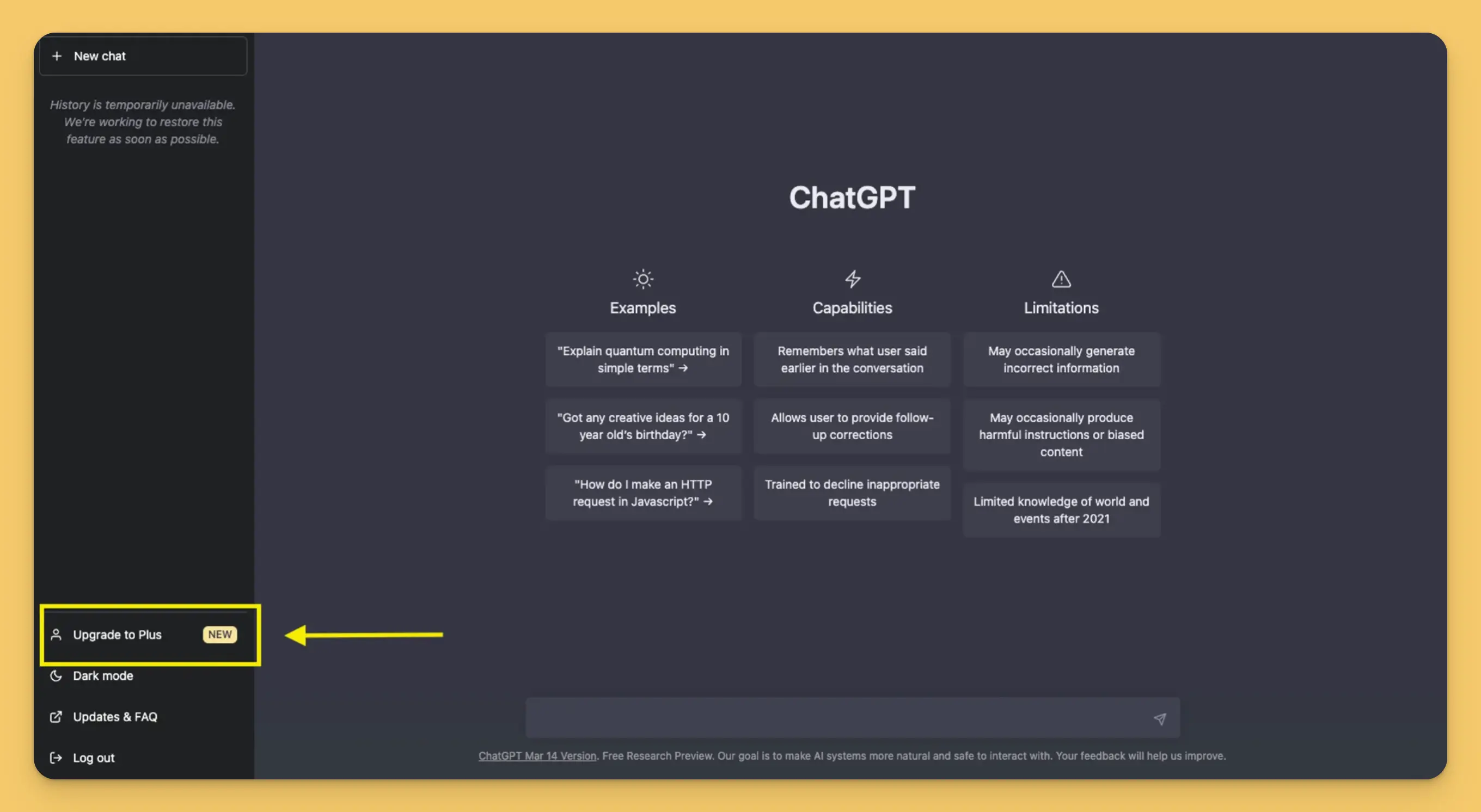 Picture of ChatGPT interface