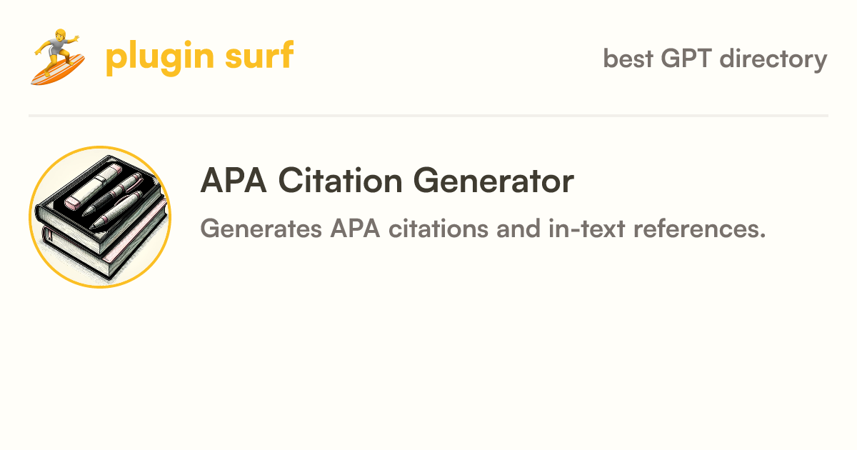 APA Citation Generator GPT information, latest updates, and reviews