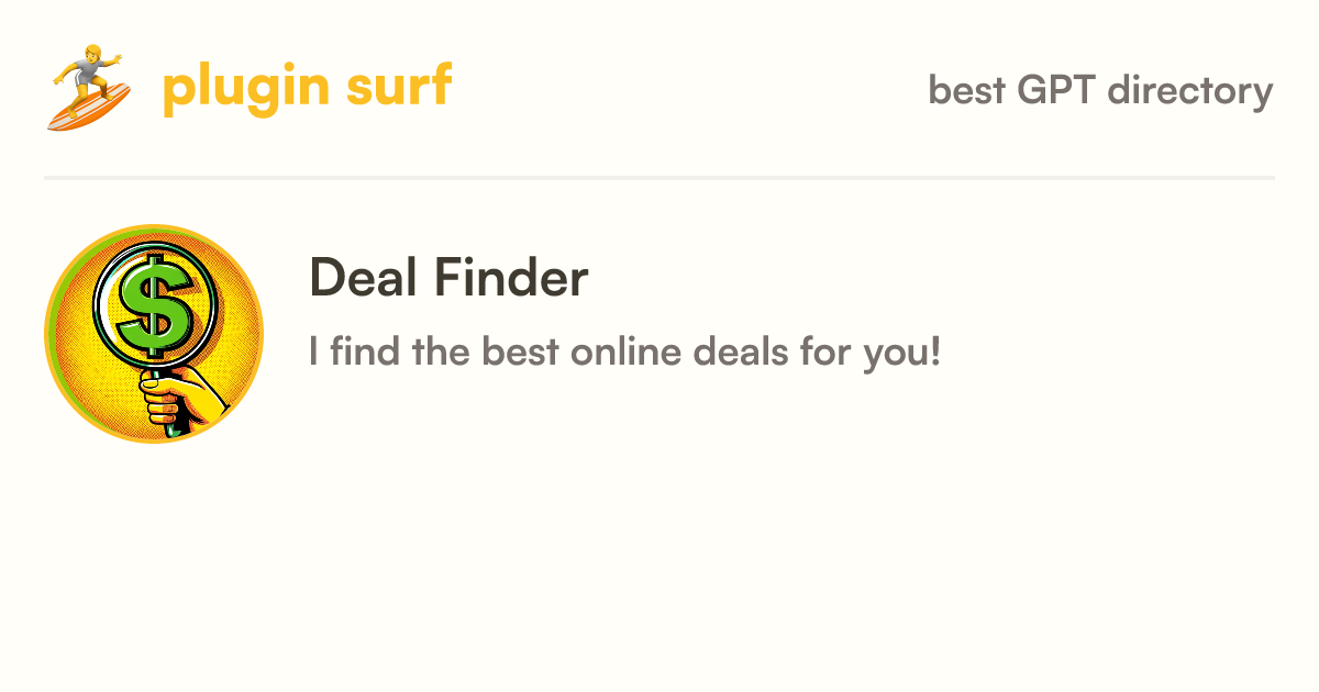 Online deal finder
