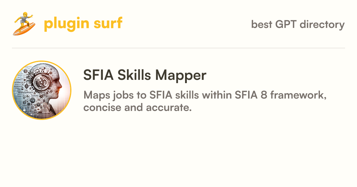 Sfia skills mapper gpt information latest updates and reviews 2024 